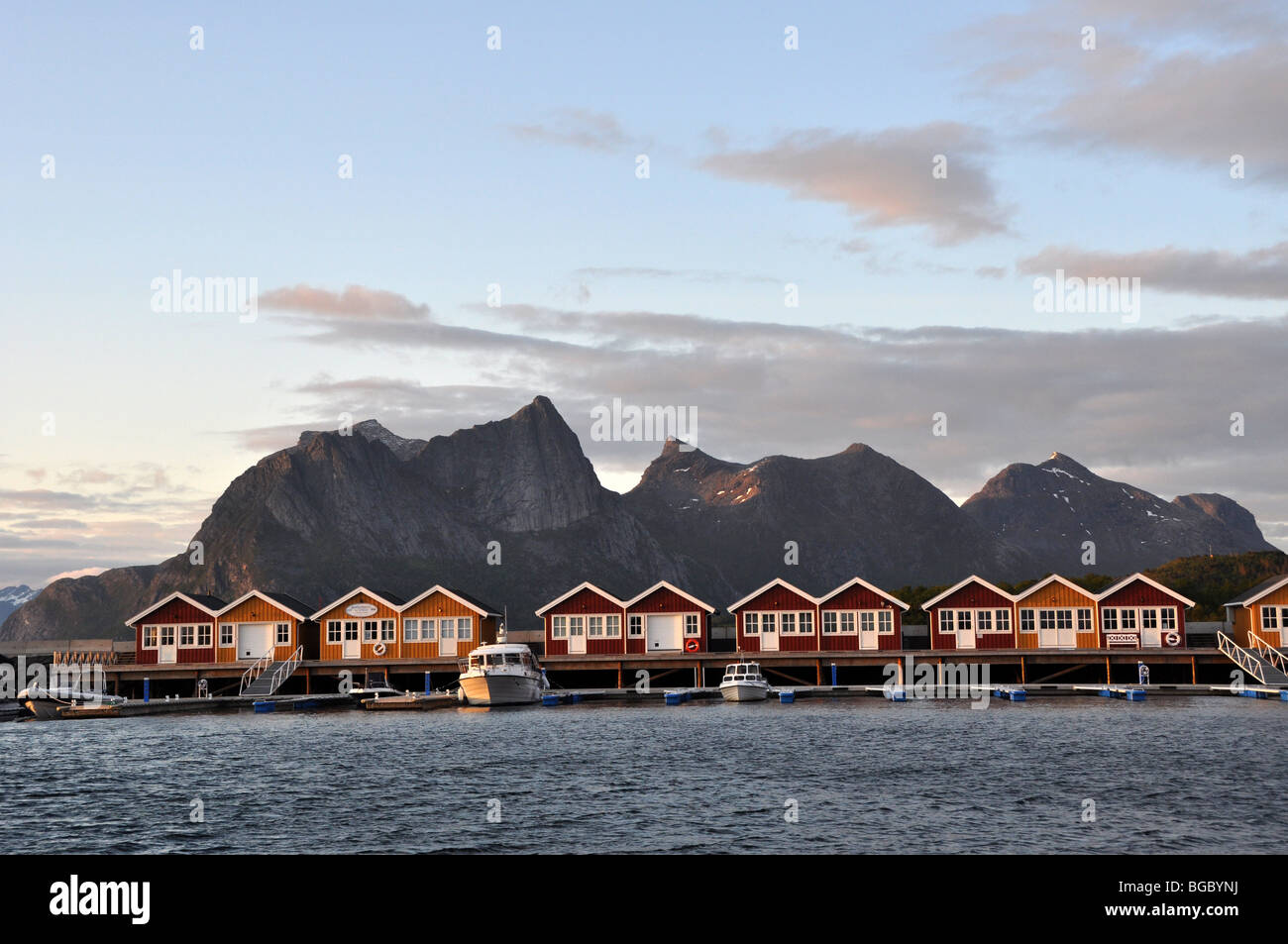 Maison de vacances cottagesKjerringoy Handelssted Salten Nordland en Norvège Banque D'Images