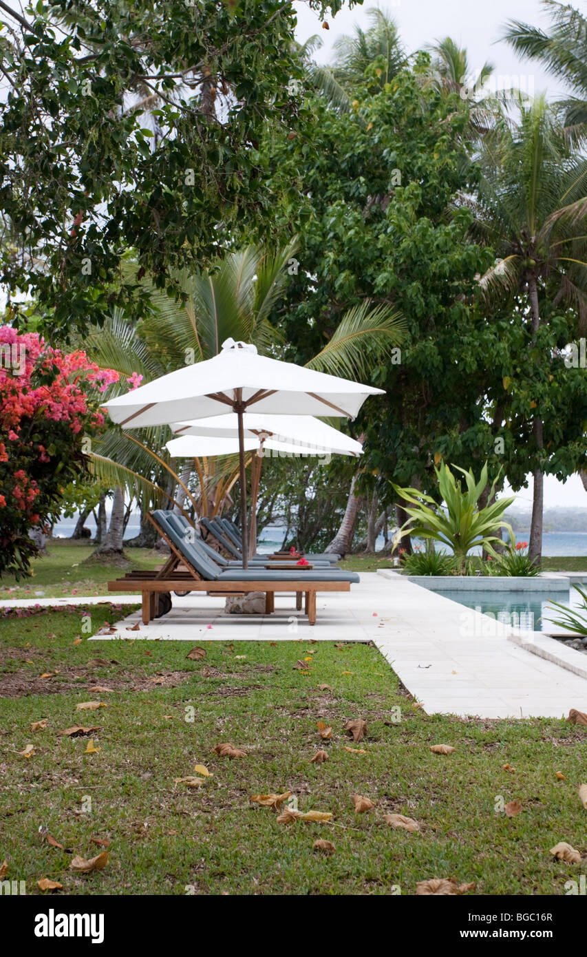 Lounge Resort Vanuatu Banque D'Images