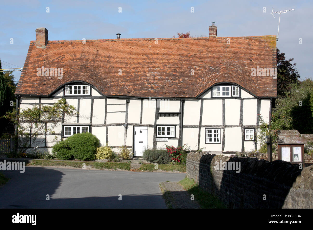Old English maisons dans East Hendred Oxfordshire. Banque D'Images