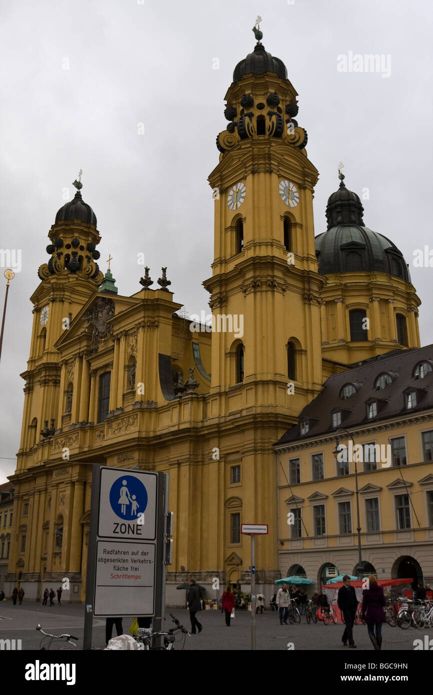 Theatinerkirche, Munich Banque D'Images