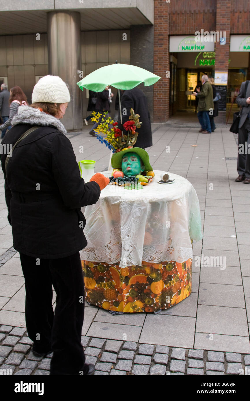 Kaufingerstrasse, Marienplatz, Munich Banque D'Images