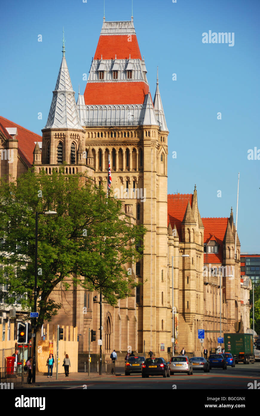 L'Université de Manchester et Oxford Road Banque D'Images
