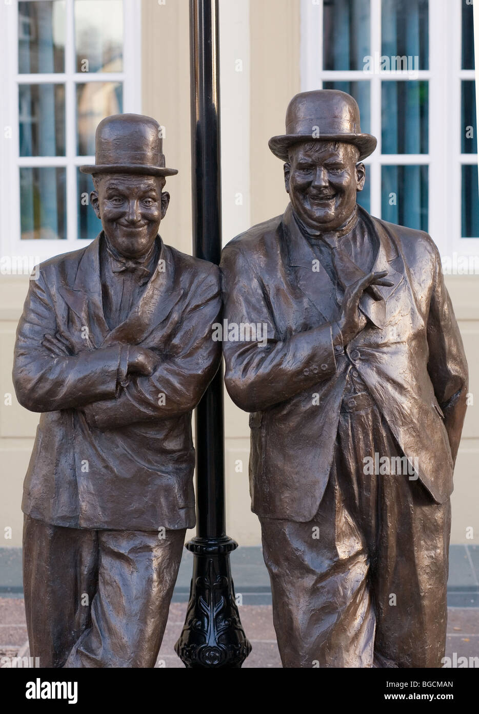 Laurel et Hardy Banque D'Images