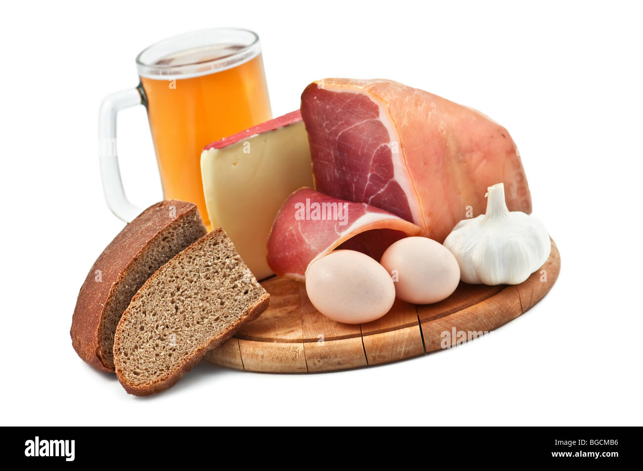 Aliments santé isolated on white Banque D'Images