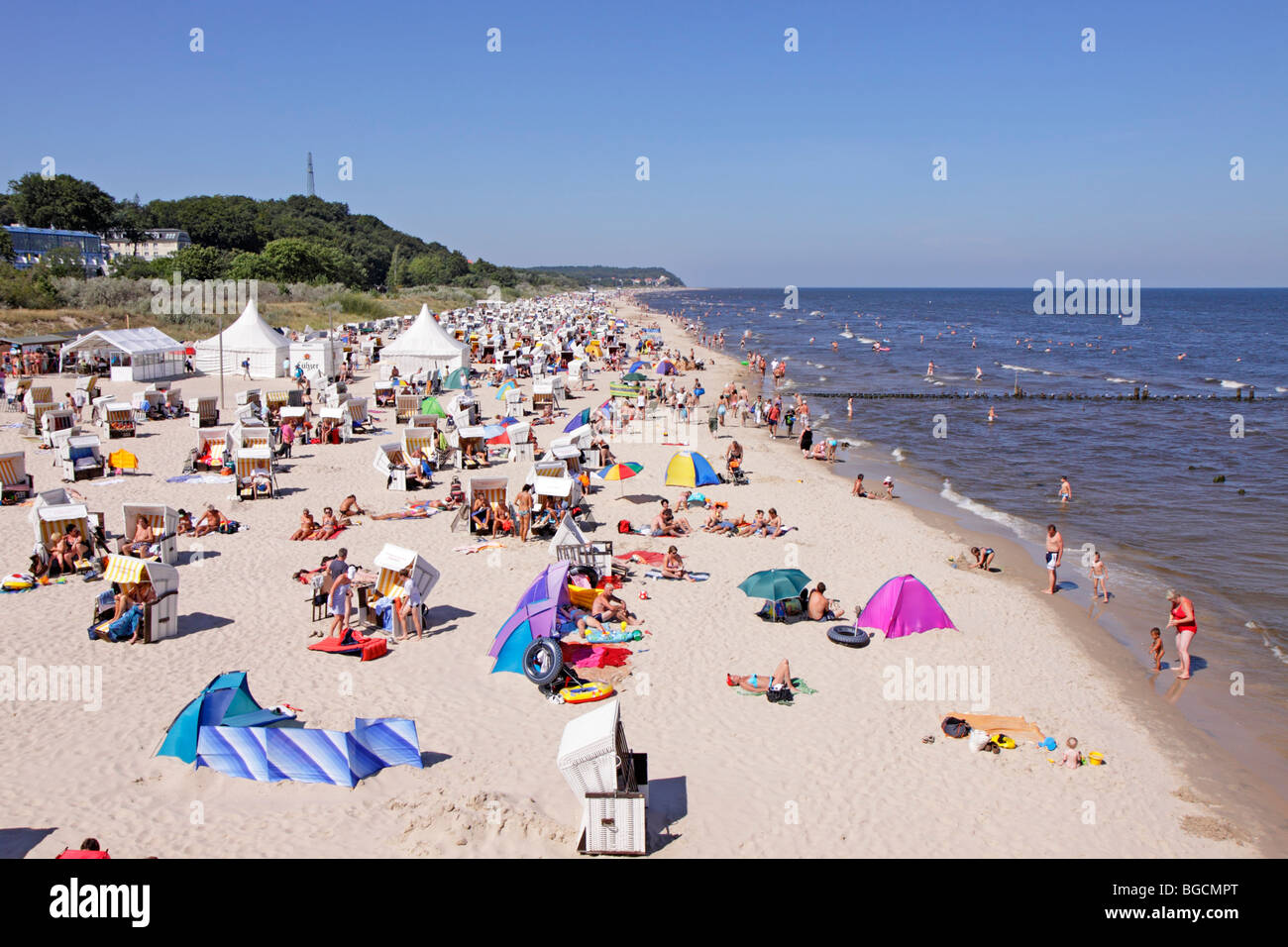 Heringsdorf Usedom Island, plage, 1, Allemagne Banque D'Images