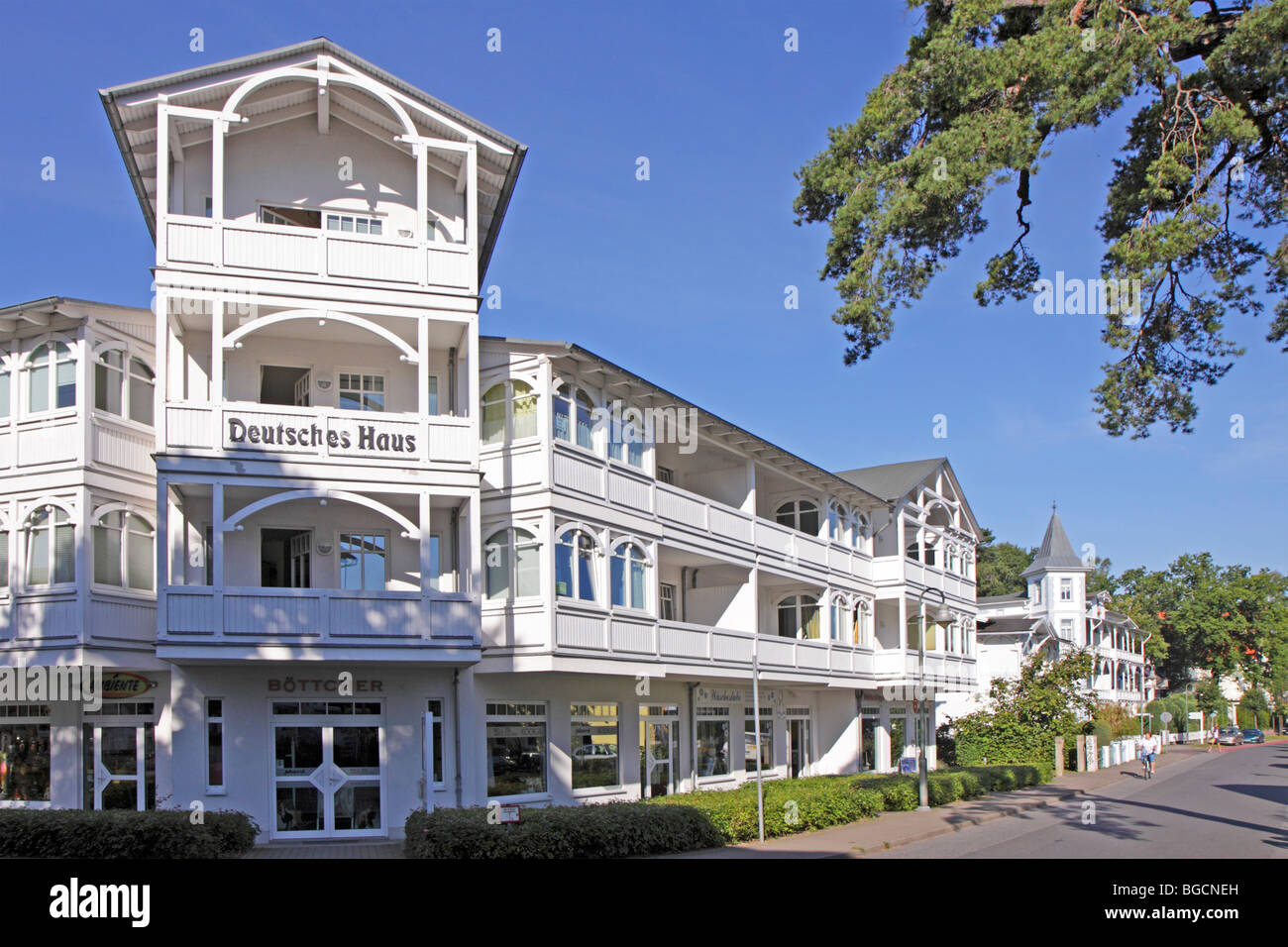 Maison Allemande de Binz, Ruegen Island, Schleswig-Holstein, Allemagne Banque D'Images