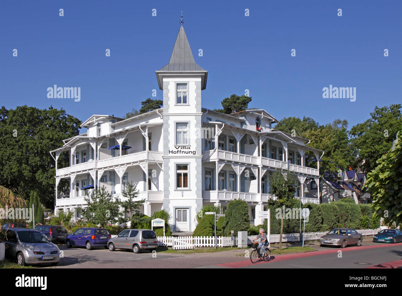 Villa de Binz, Ruegen Island, Schleswig-Holstein, Allemagne Banque D'Images
