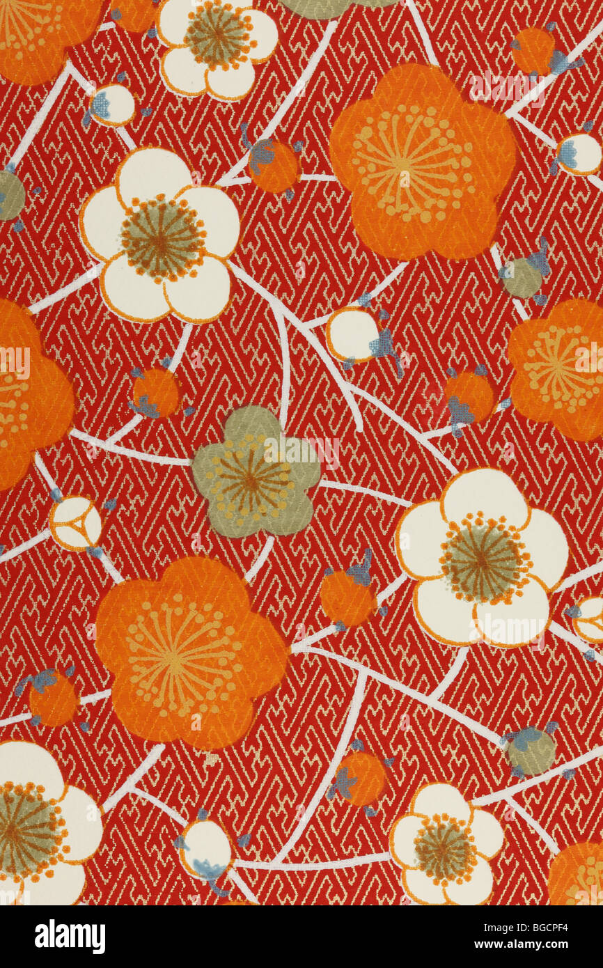 Papier peint de style japonais Banque D'Images