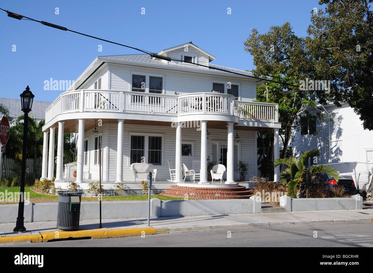Maison typique de Key West, Floride USA Banque D'Images