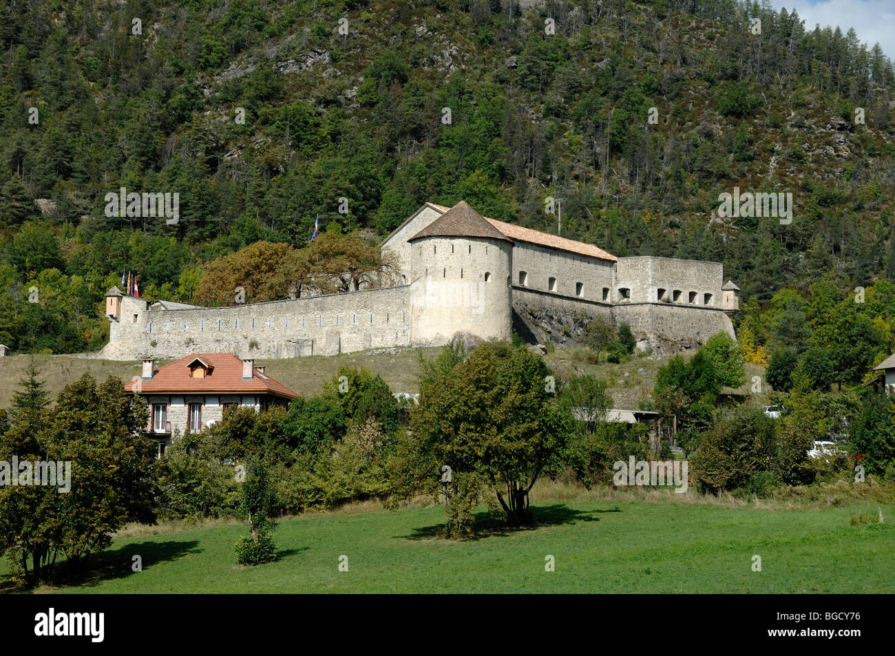 Fort de Savoie (1693-1695), construit par Vauban, Colmars ou Colmars-les-Alpes, Alpes-de-haute-Provence, France Banque D'Images