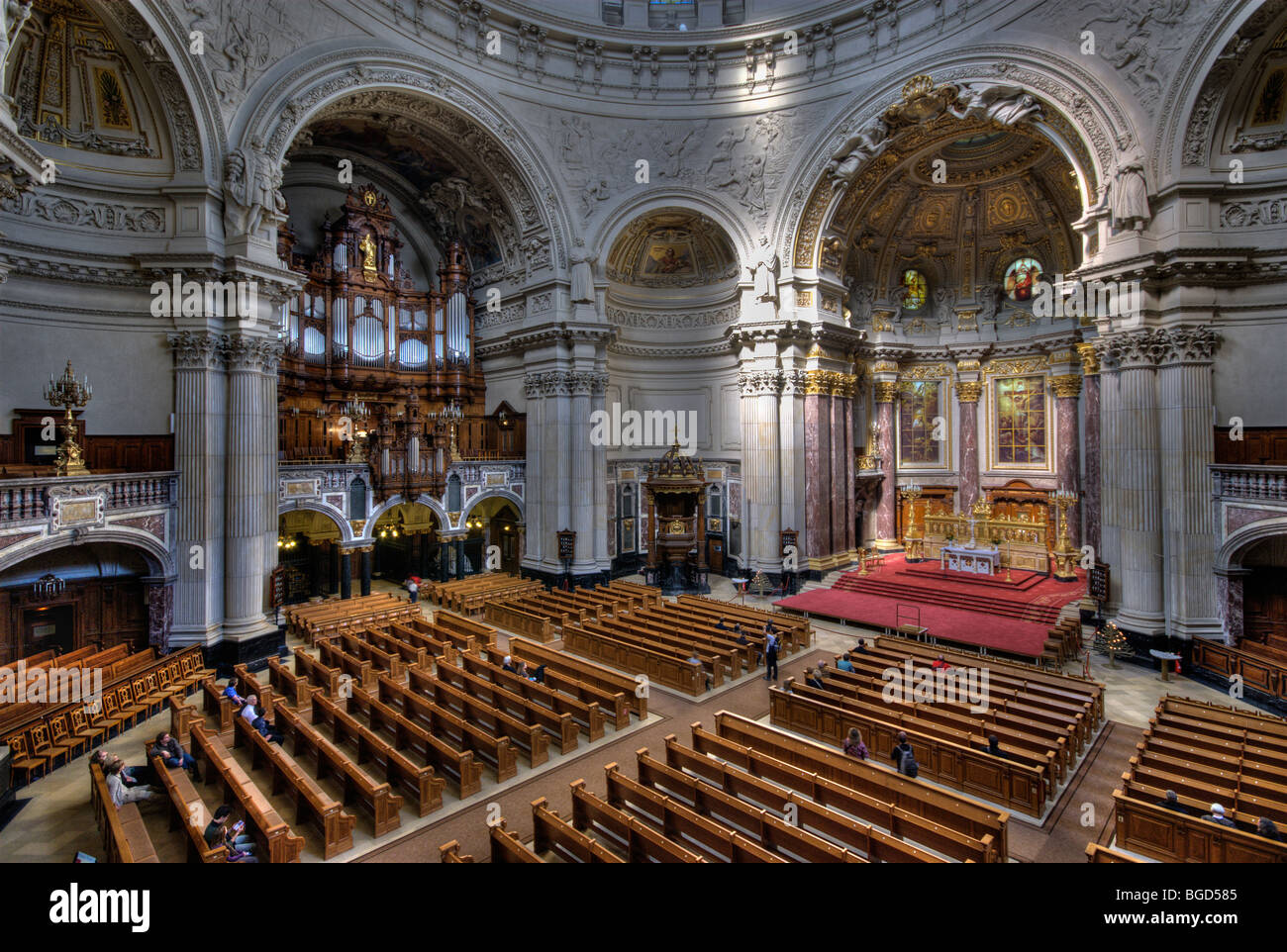 Intérieur de Cathédrale de Berlin, Berlin Mitte, Berlin, Allemagne, Europe. Banque D'Images