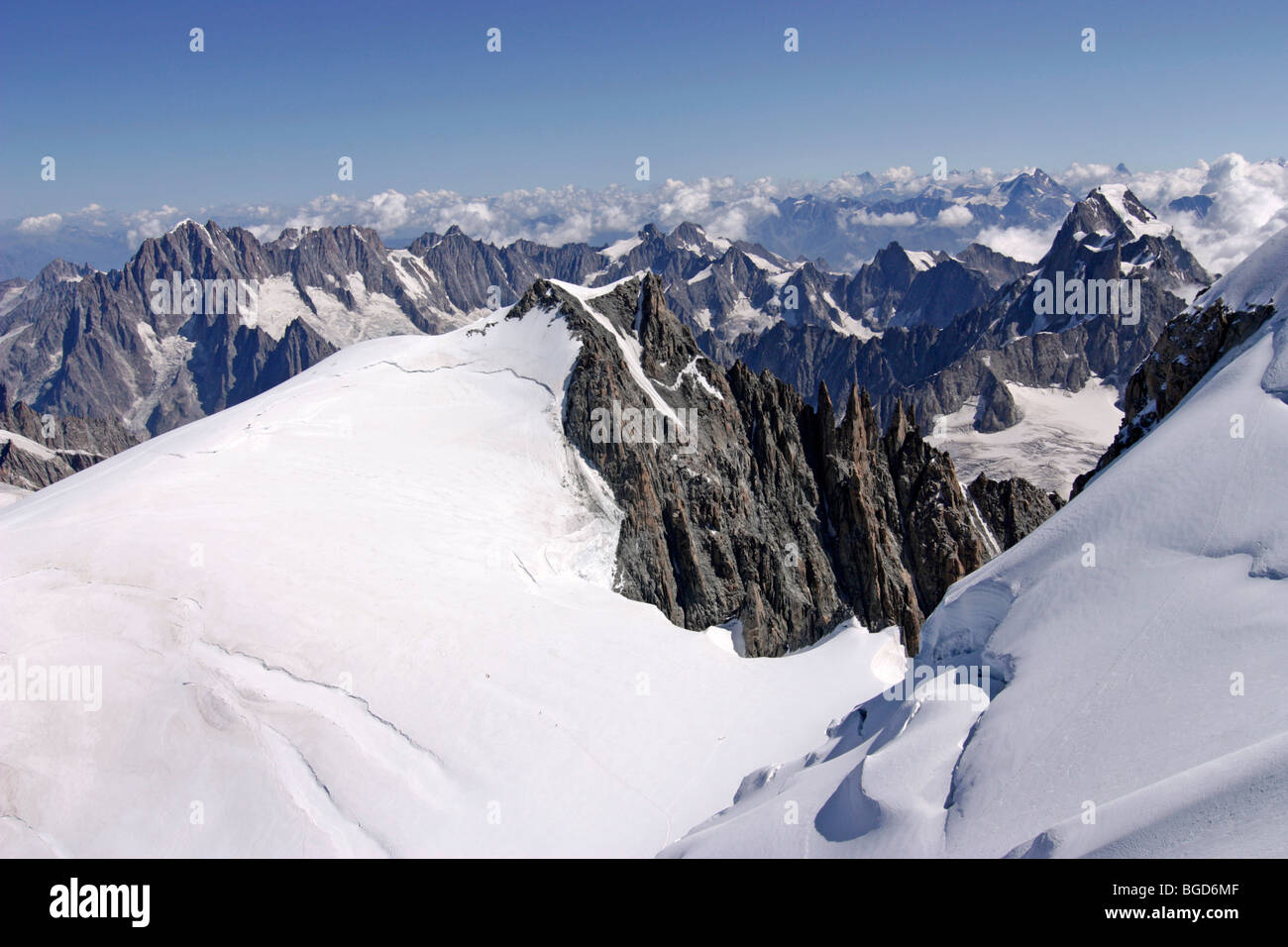 Alpes Mont Blanc France Banque D'Images