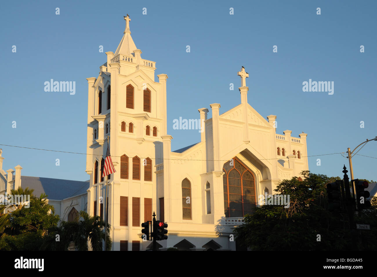 Dans l'église de Key West, Florida Keys, USA Banque D'Images