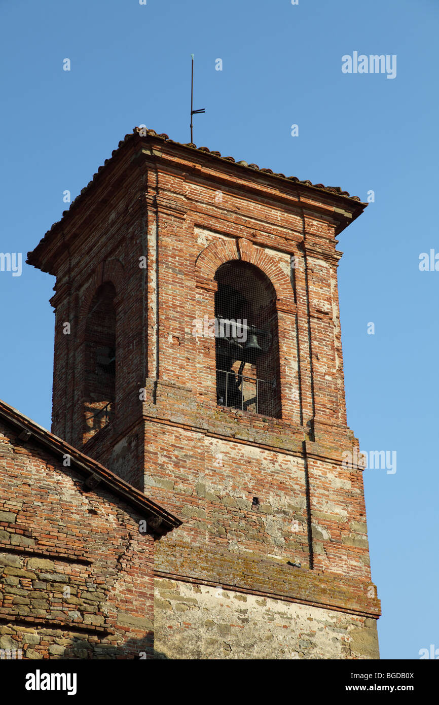 Le Campanile de San Michele Arcangelo à Panicale Banque D'Images