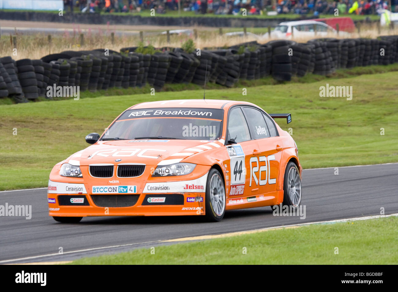 Stephen Jelley roulant pour RAC au cours de 2009 de l'équipe British Touring Car Championships course en circuit Knockhill, Fife, Scotland Banque D'Images