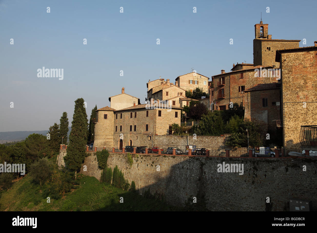 Vue générale de Todi Ombrie Italie Banque D'Images