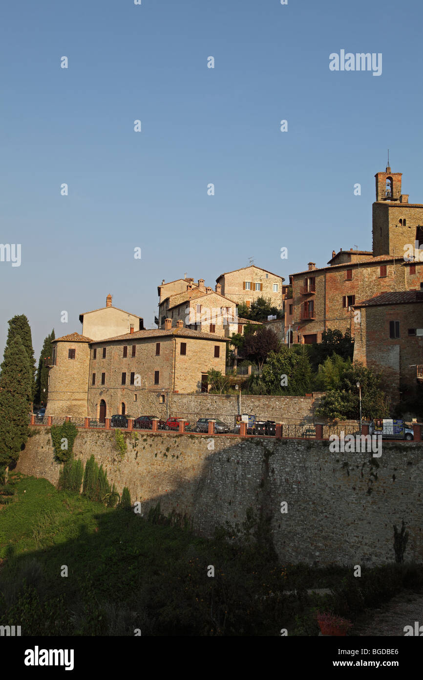 Vue générale de Todi Ombrie Italie Banque D'Images