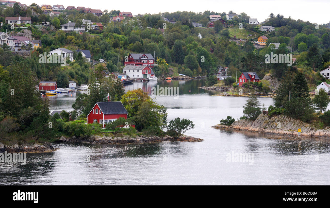 Côte près de Bergen, Norvège, Scandinavie, dans le Nord de l'Europe Banque D'Images