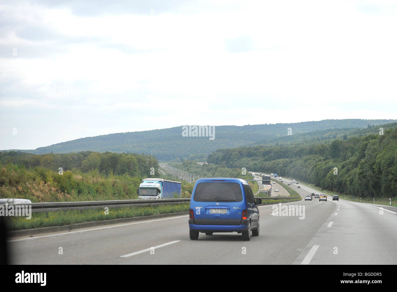 Autobahn, Allemagne Banque D'Images