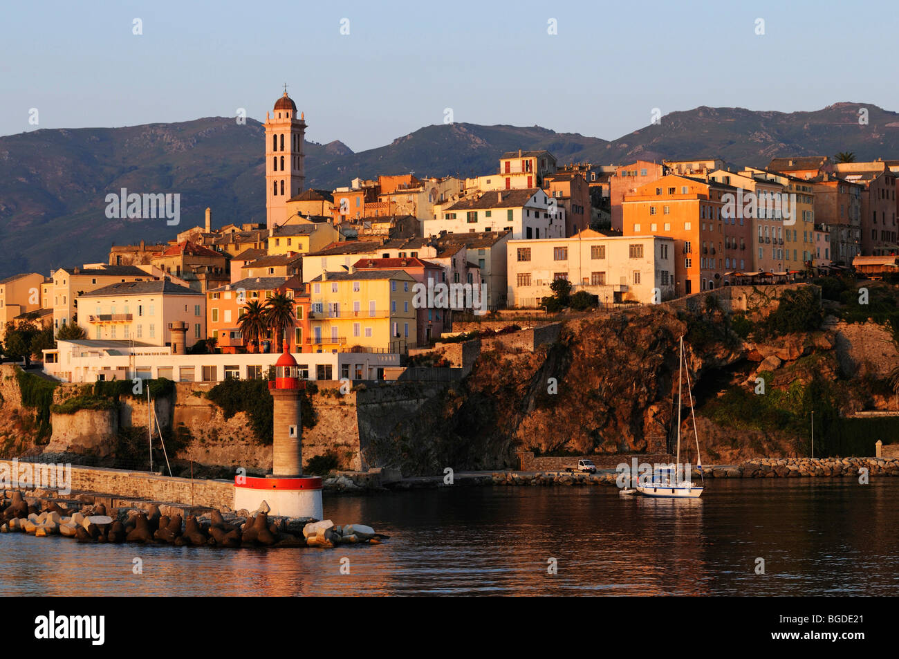 Port de Bastia, Corse, France, Europe Banque D'Images