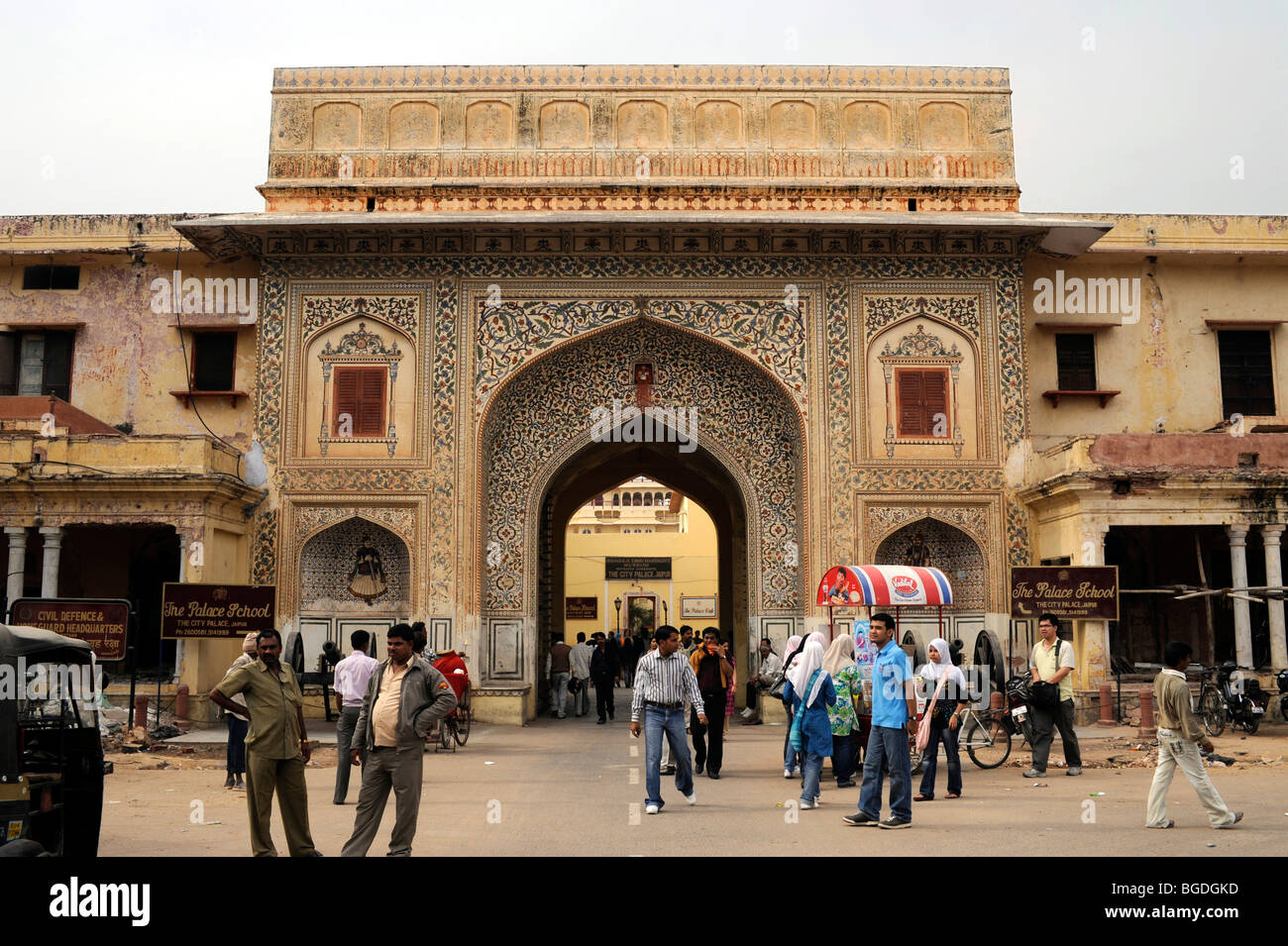 Entrée de ville de Jaipur, Rajasthan, Inde du Nord, Inde, Asie du Sud, Asie Banque D'Images