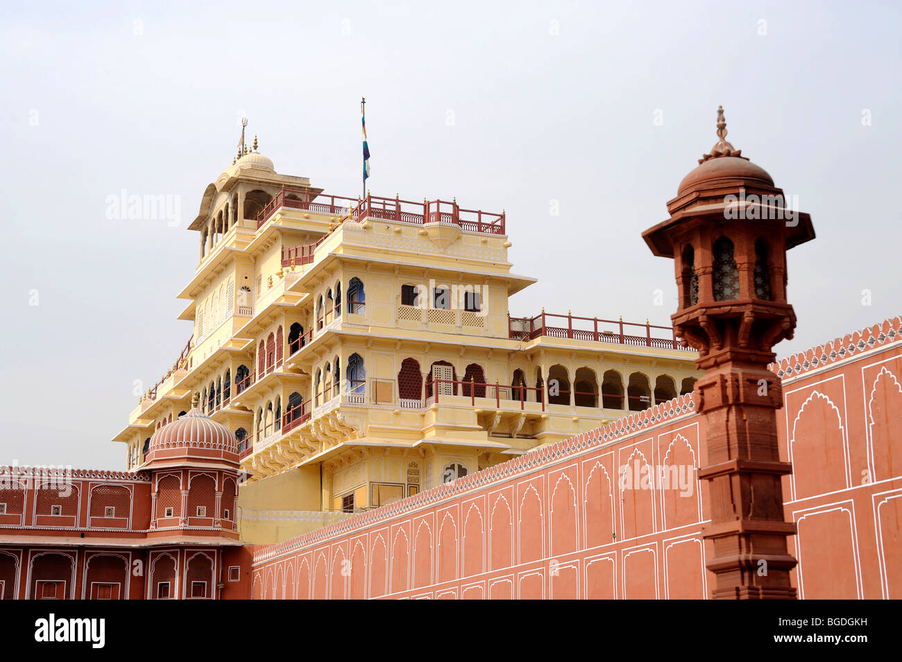 Chandra Mahal, City Palace, Jaipur, Rajasthan, Inde du Nord, Inde, Asie du Sud, Asie Banque D'Images