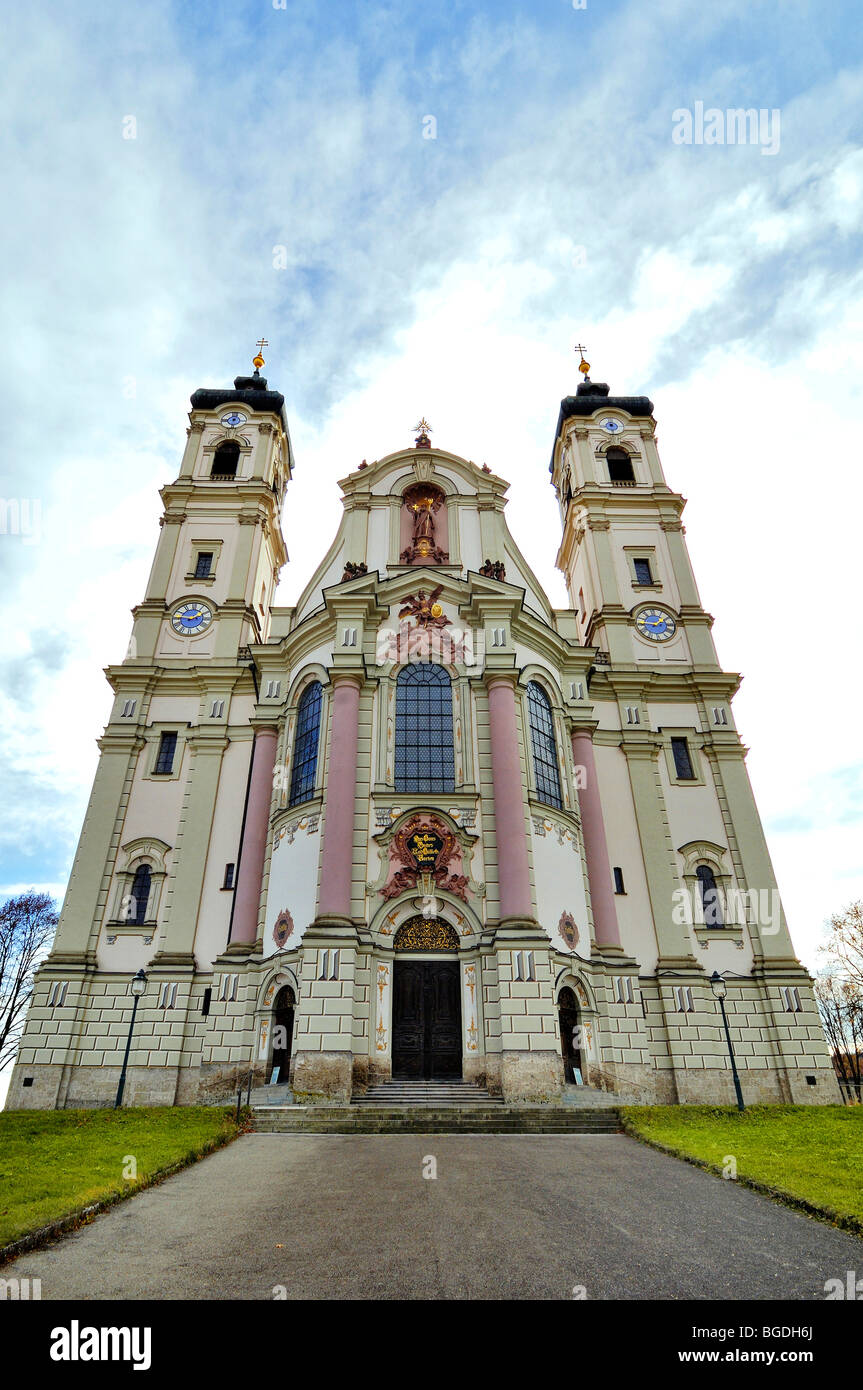 Basilique de l'abbaye bénédictine d'Ottobeuren, Bavaria, Germany, Europe Banque D'Images