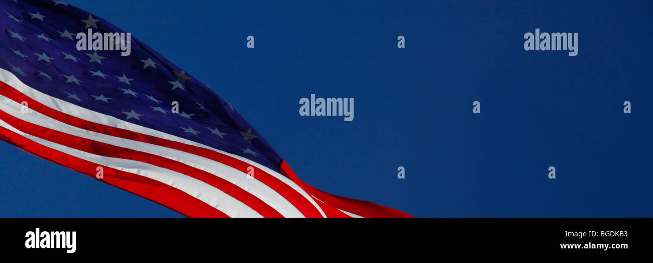 Drapeau des États-Unis d'Amérique, du drapeau à Brooklyn, dans l'Iowa Banque D'Images