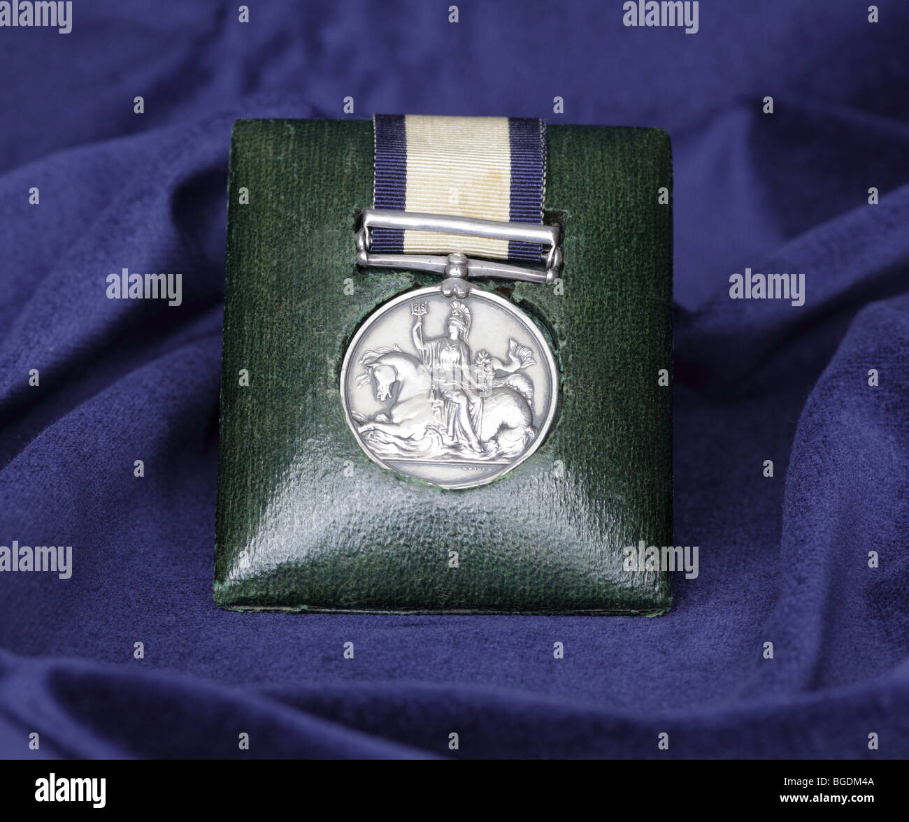 Un rare regardez la Médaille de Trafalgar, publié en 1848 et administré par mon regretté ami Geoff Eaton de Constantine, Shropshire. Banque D'Images