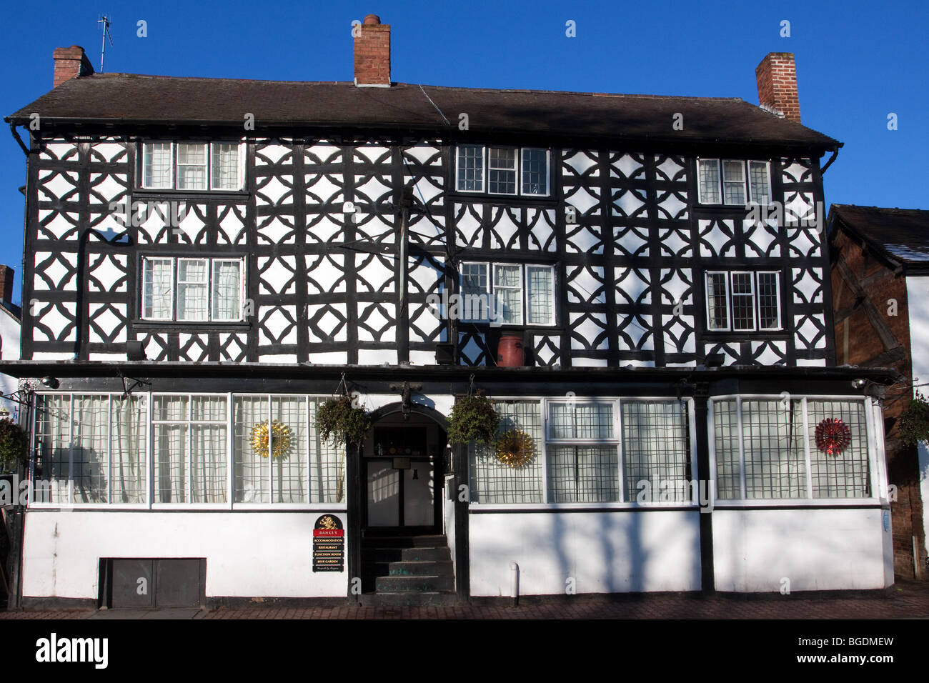 La Royal Oak house in public Market Street Worcestershire Tenbury Wells
