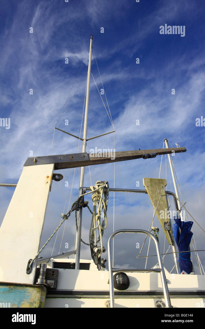 Le mât du navire yacht chose Banque D'Images
