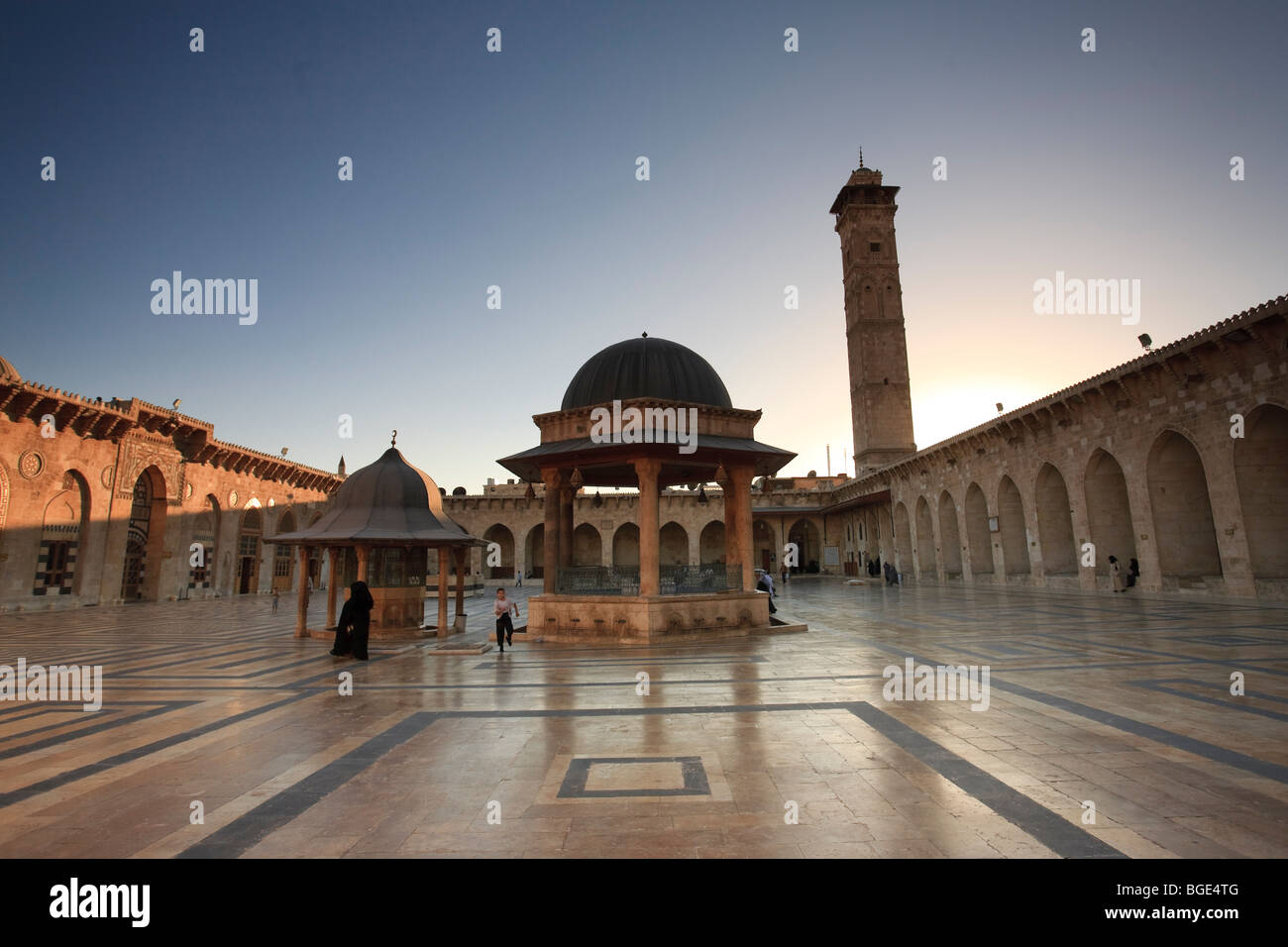 La Syrie, Alep, La Vieille Ville (UNESCO Site), la Grande Mosquée (Al Jamaa al Kebir) Banque D'Images
