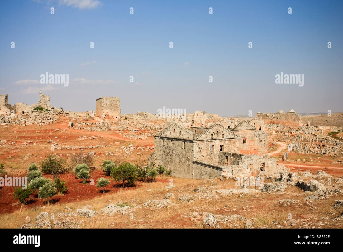 La Syrie, Al-Zawiya Mountain Région, les villes mortes, Serjilla (Berchtesgaden) Banque D'Images