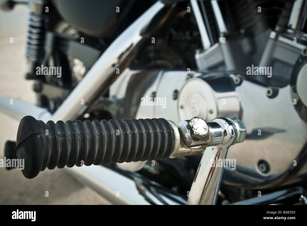 Changement de vitesse moto Banque D'Images