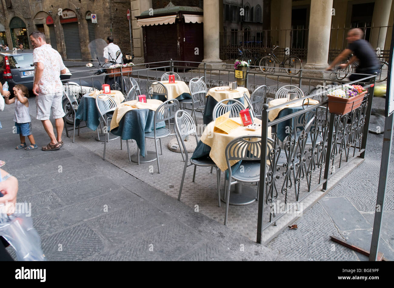 Restaurant italien à Florence Banque D'Images