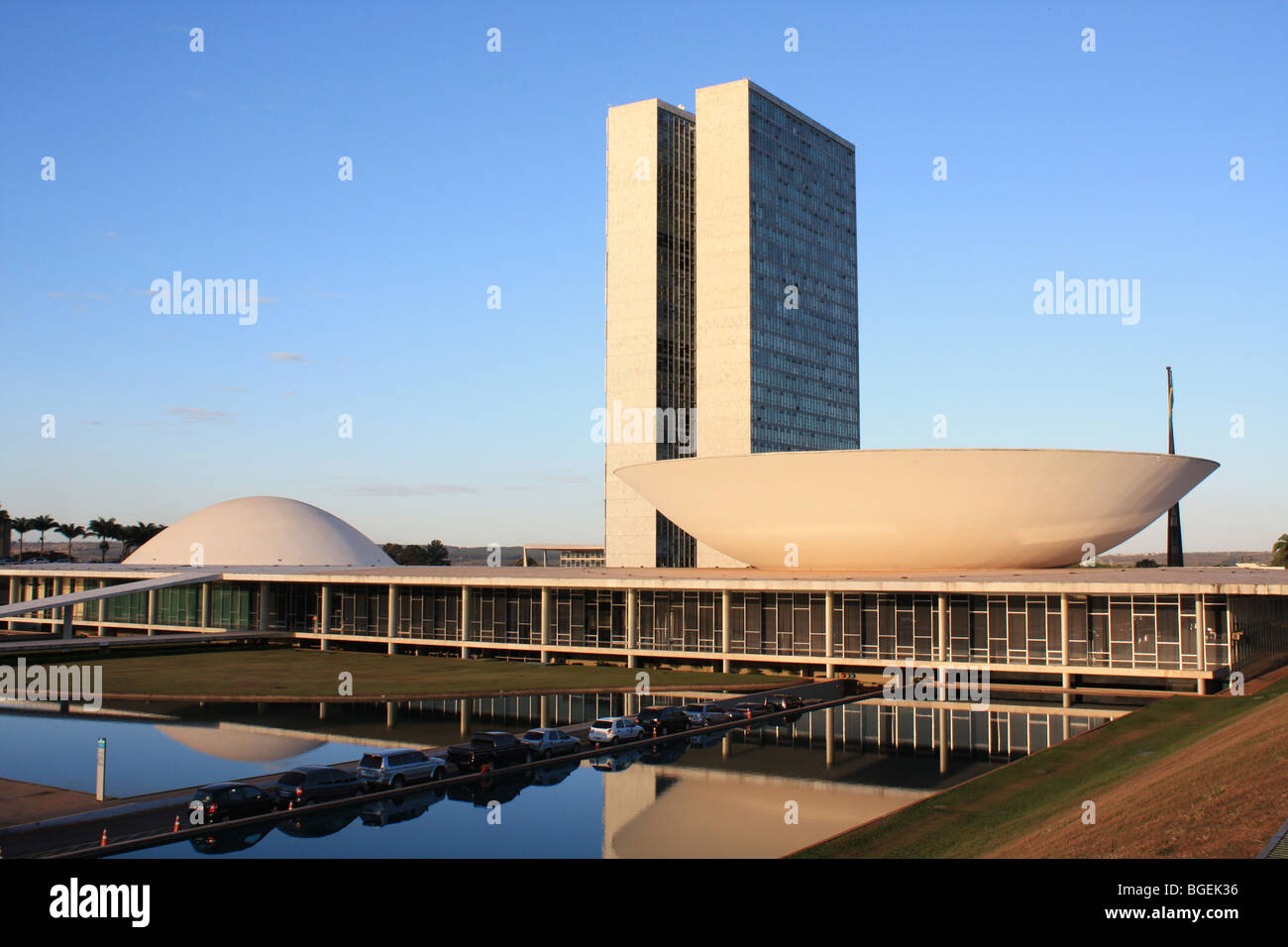 Congrès national, Brasilia, Brésil Banque D'Images