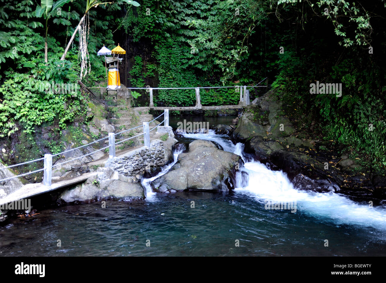 Cascade de Gitgit Twin, Singaraja, Bali, Indonésie Banque D'Images