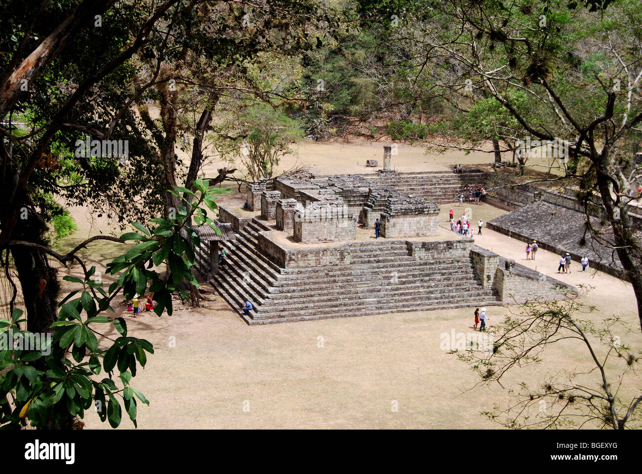 Royaume Maya à Copan, Honduras Banque D'Images