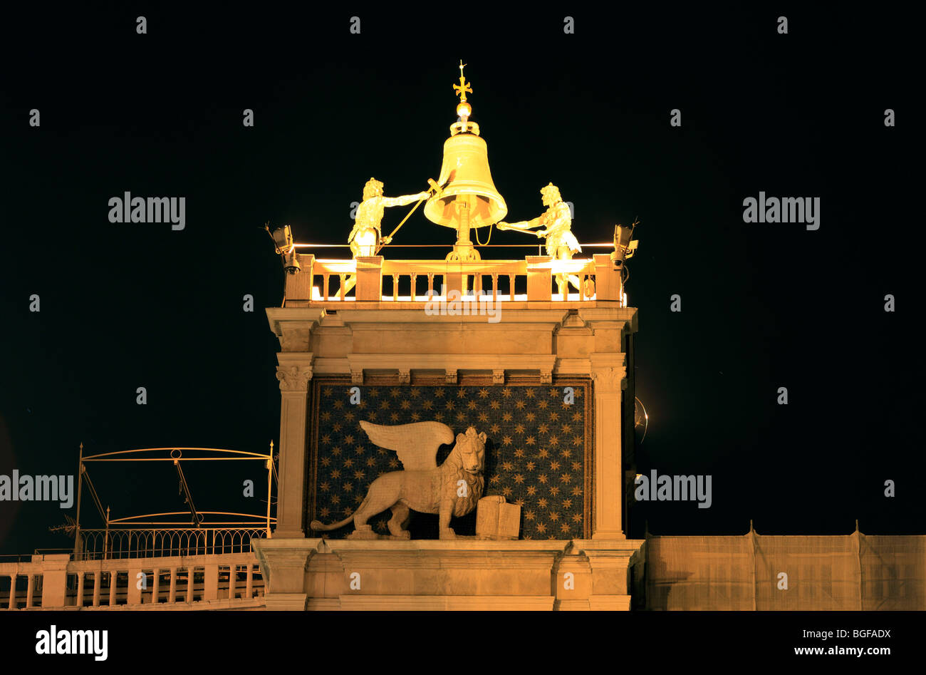 La tour de l'horloge, Venise, Vénétie, Italie Banque D'Images