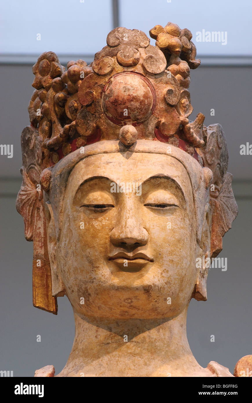 Bodhisattva debout, dans le Nord de la dynastie Qi (550-77), Metropolitan Museum of Art Banque D'Images