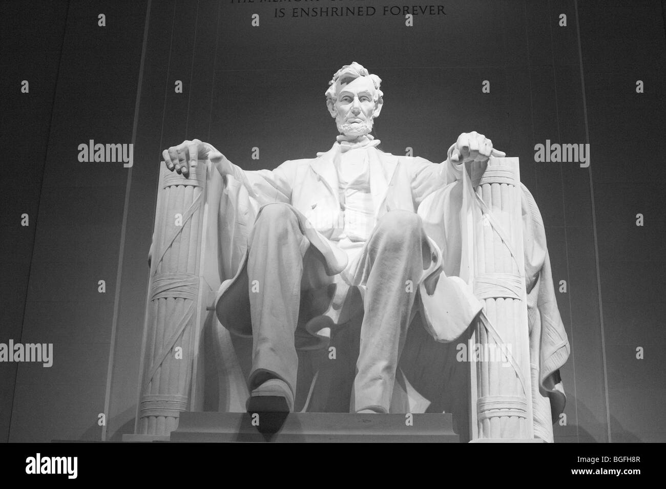 Lincoln Memorial , Washington DC Banque D'Images