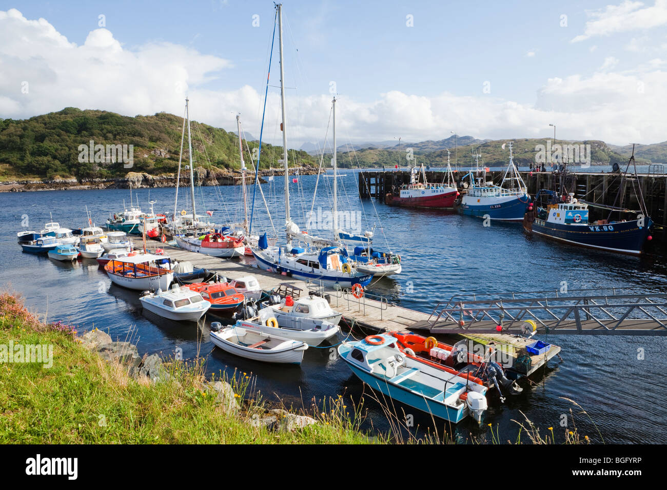 Gairloch Harbour, Highland, Écosse, Royaume-Uni Banque D'Images