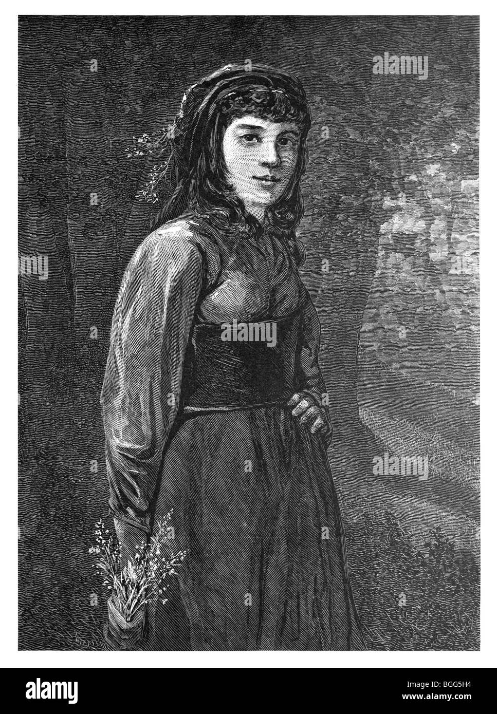 Jeune fille ROM Banque D'Images