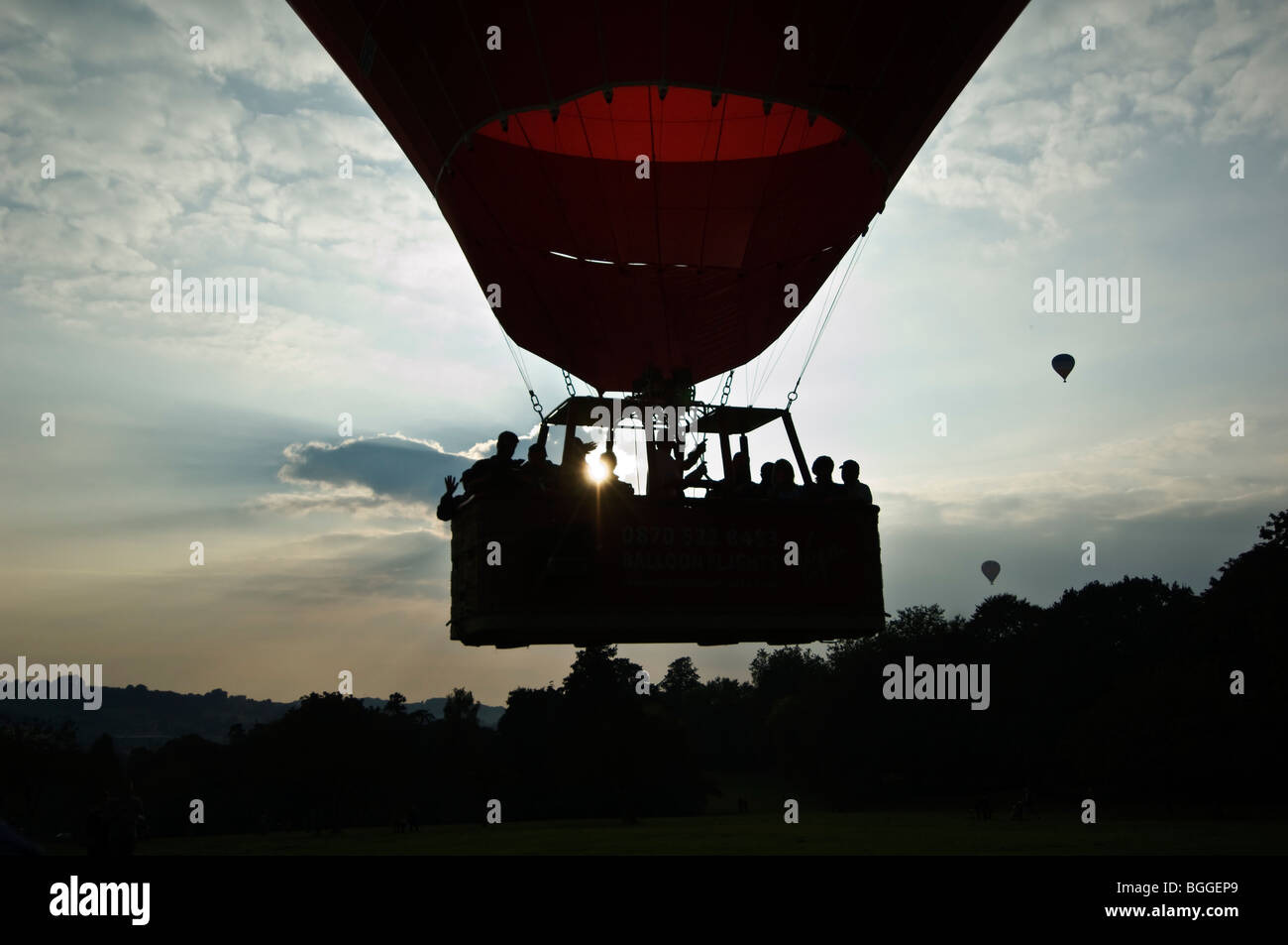 Vol en montgolfière Banque D'Images
