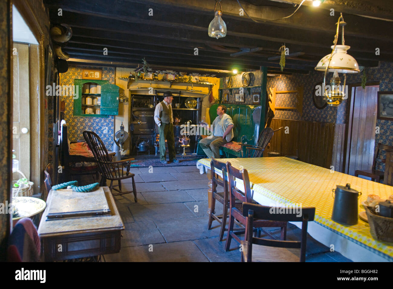 Beamish open air museum, le Home Farm, 1913, Durham, Angleterre, octobre, 2009 Banque D'Images