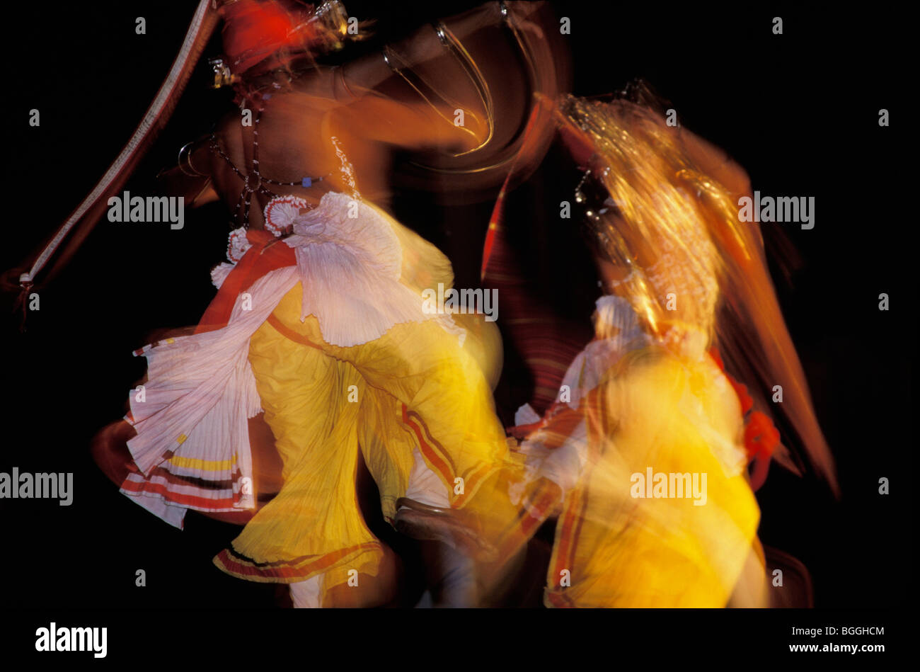 La performance de danse traditionnel, Sri Lanka Banque D'Images