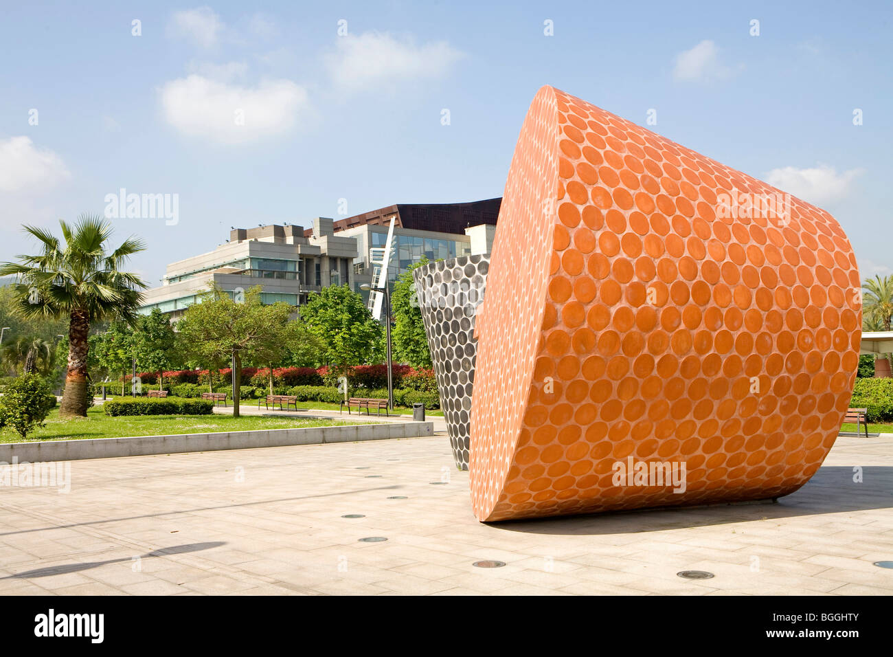 Dans un parc de sculptures à Bilbao, Espagne Banque D'Images