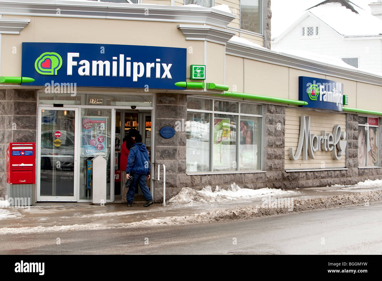 Familiprix pharmacie dans la ville de Québec Banque D'Images