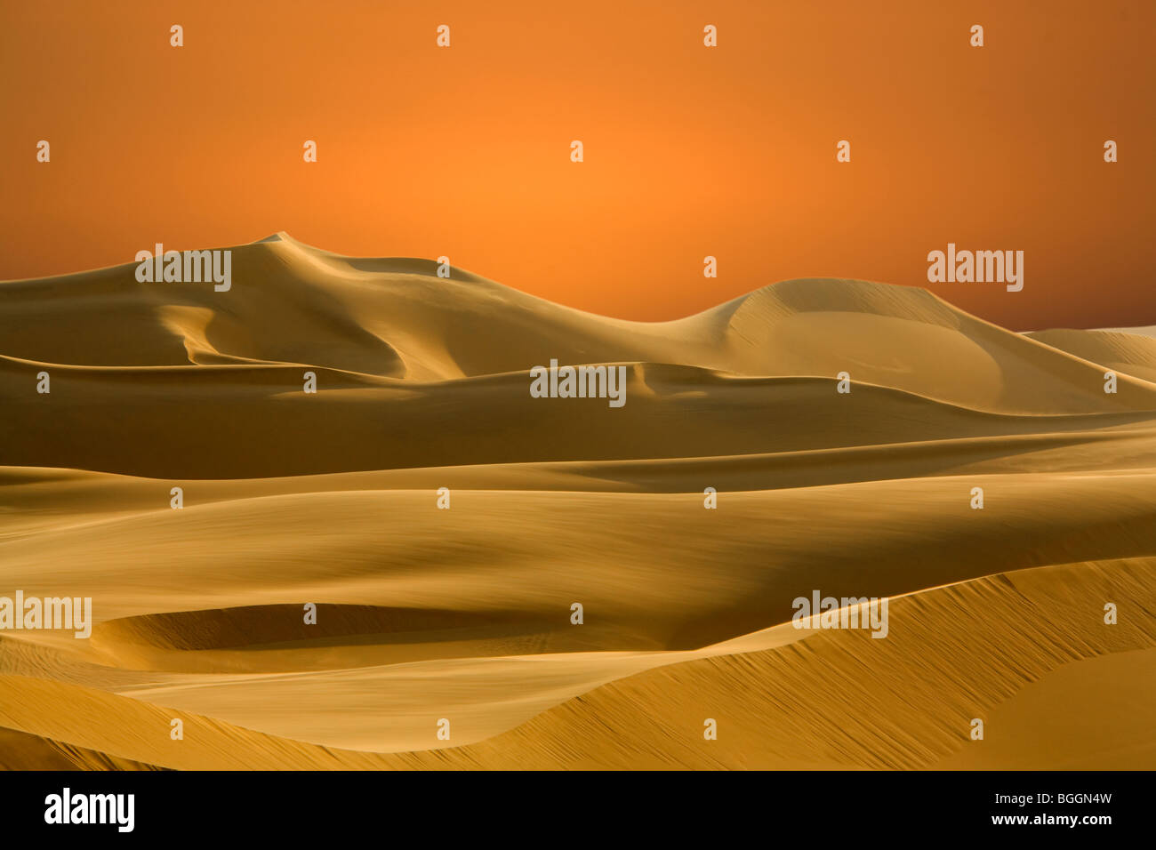 Dunes de sable, Sossusvlei, Désert du Namib, Namibie Banque D'Images