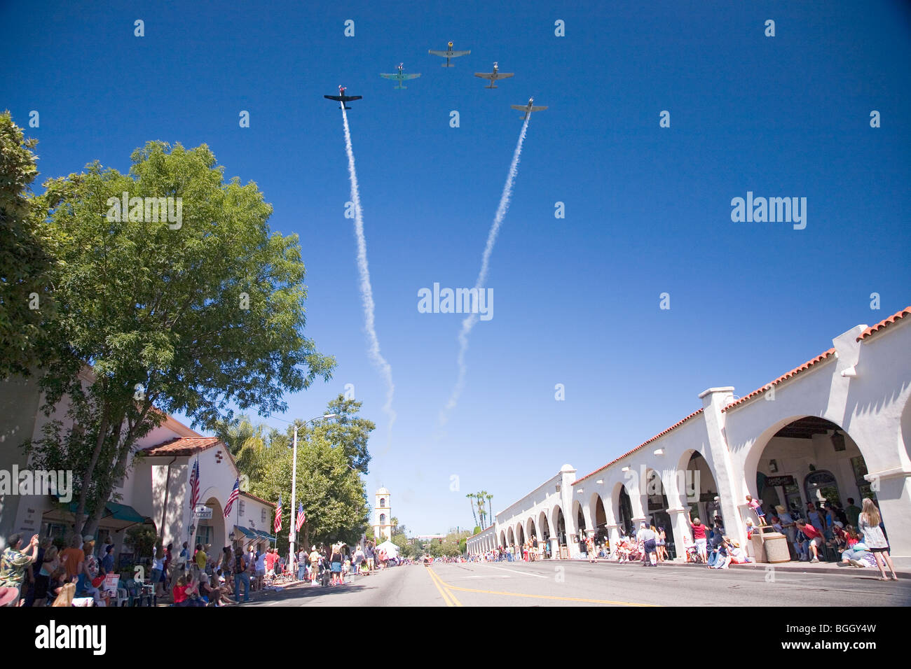 Défilé annuel de 4 juillet à Ojai, en Californie Banque D'Images